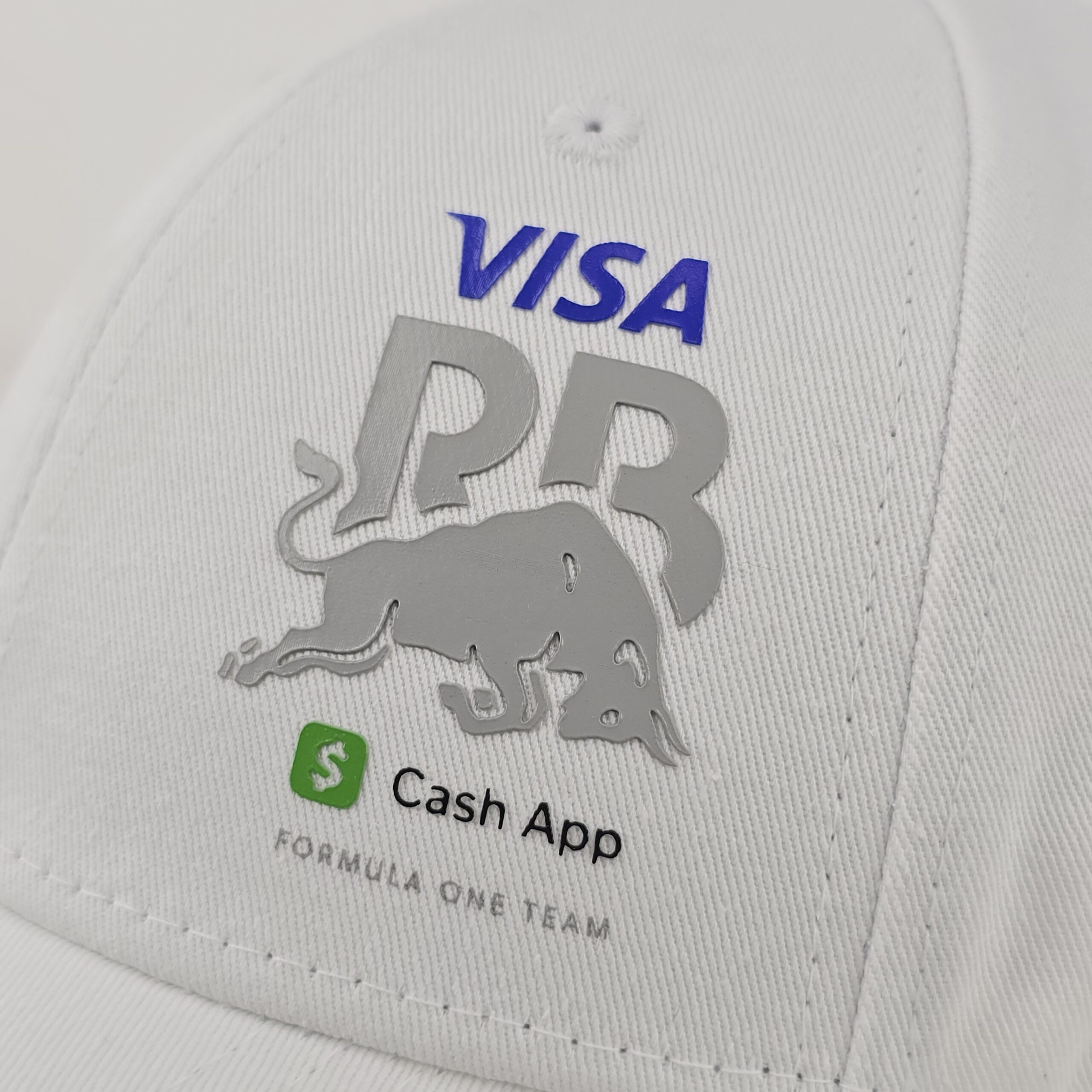 Red Bulls Visa Cash App Flawless 9FORTY Strapback Blanca -A7. - Imagen 3