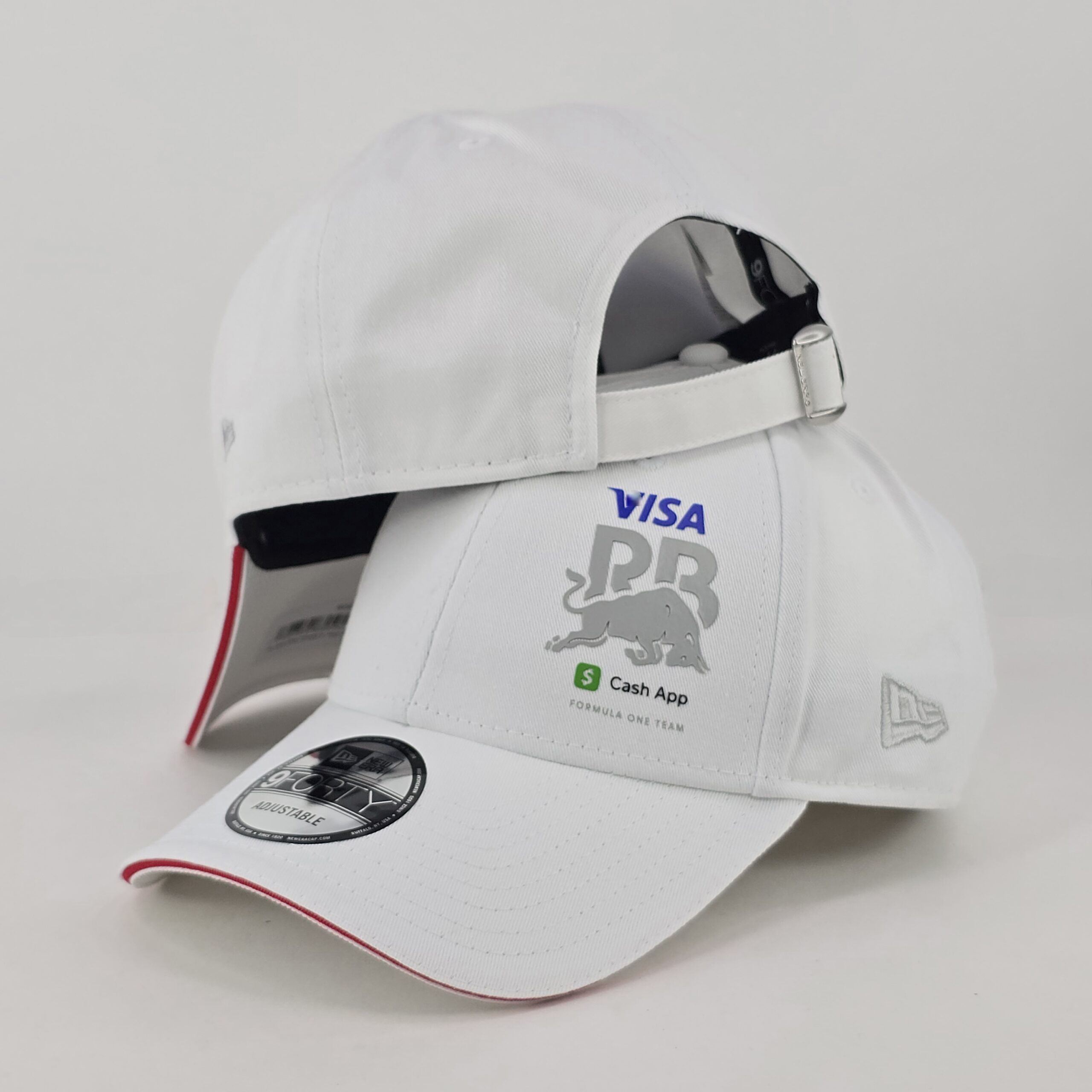 Red Bulls Visa Cash App Flawless 9FORTY Strapback Blanca -A7. - Imagen 5