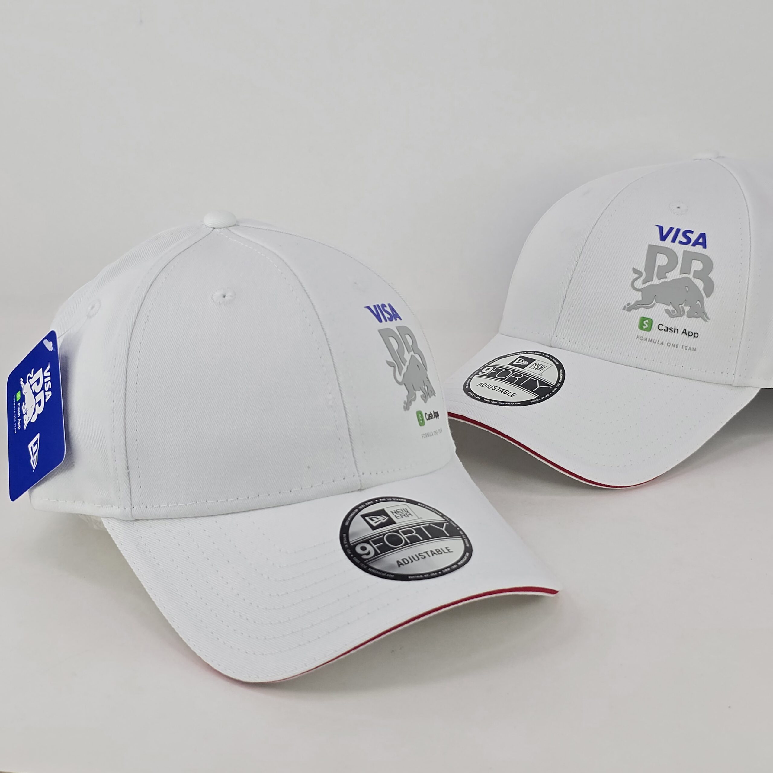 Red Bulls Visa Cash App Flawless 9FORTY Strapback Blanca -A7. - Imagen 6