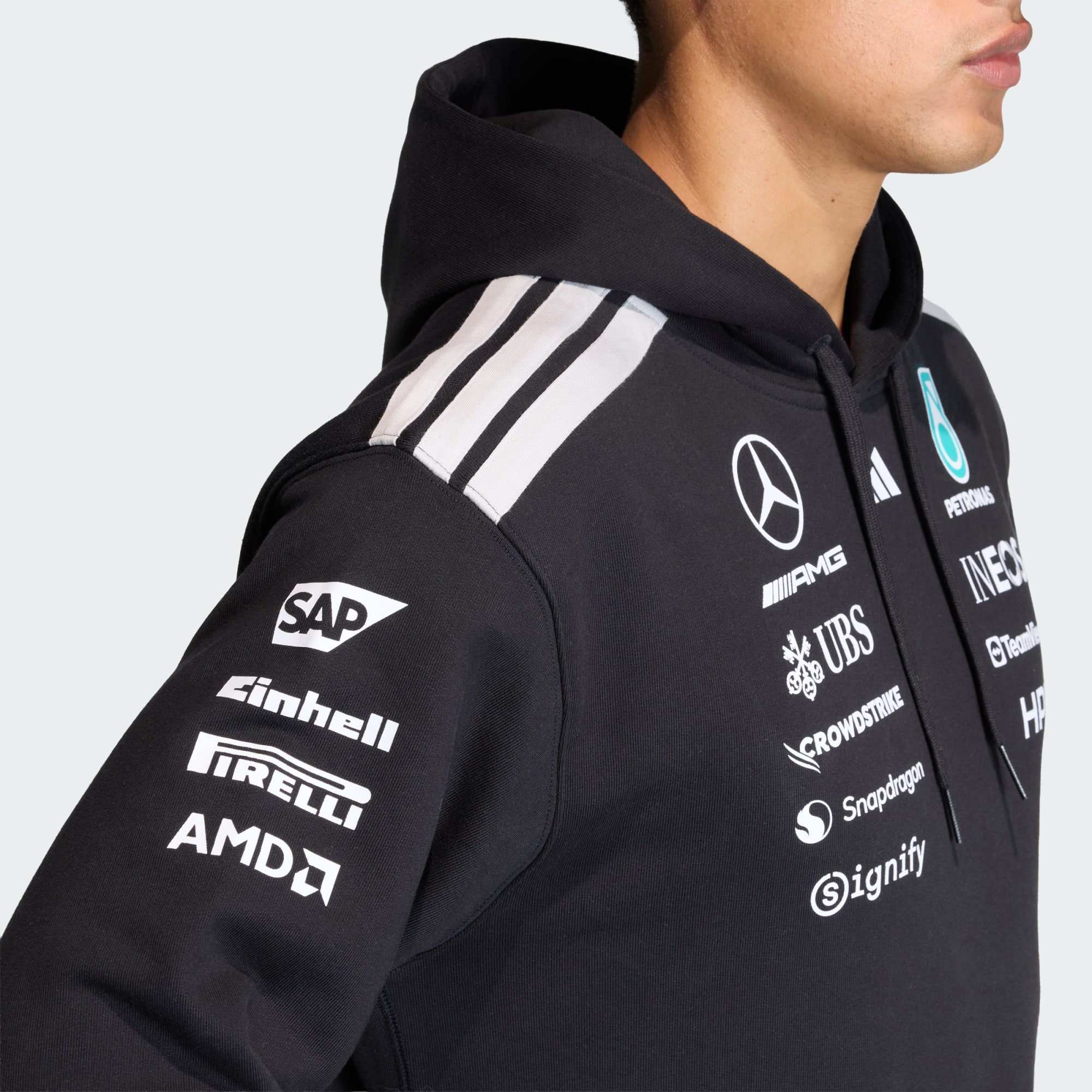 MERCEDES - AMG PETRONAS FORMULA 1 TEAM DRIVER HOOD Sweatshirt -A79 - Imagen 2