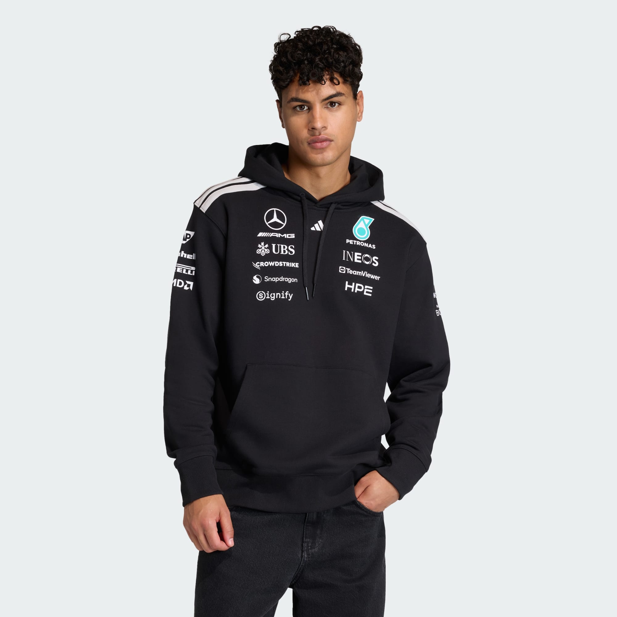 MERCEDES - AMG PETRONAS FORMULA 1 TEAM DRIVER HOOD Sweatshirt -A79 - Imagen 6